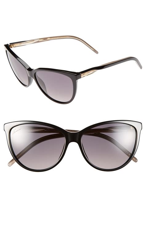 gucci 58mm cat eye sunglasses